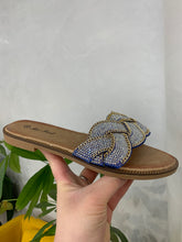 Flade sandaler m. bling